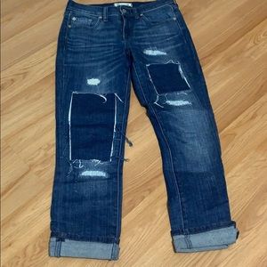 Madewell Slim Boyjean Patched Up Edition